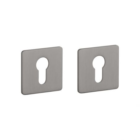 Paire de rosaces pour cylindre KVADRAT 3 mm 1711 graphite Sterk