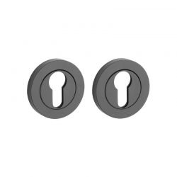 Paar cilinderrozetten OVAL PRO 8 mm 1711 mat zwart Sterk