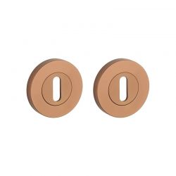 Paar sleutelrozetten OVAL PRO 8 mm 1710 koper PVD Sterk