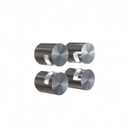 Attaches-miroir inox brossé...