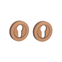 Paar cilinderrozetten OVAL PRO 8 mm 1711 koper PVD Sterk