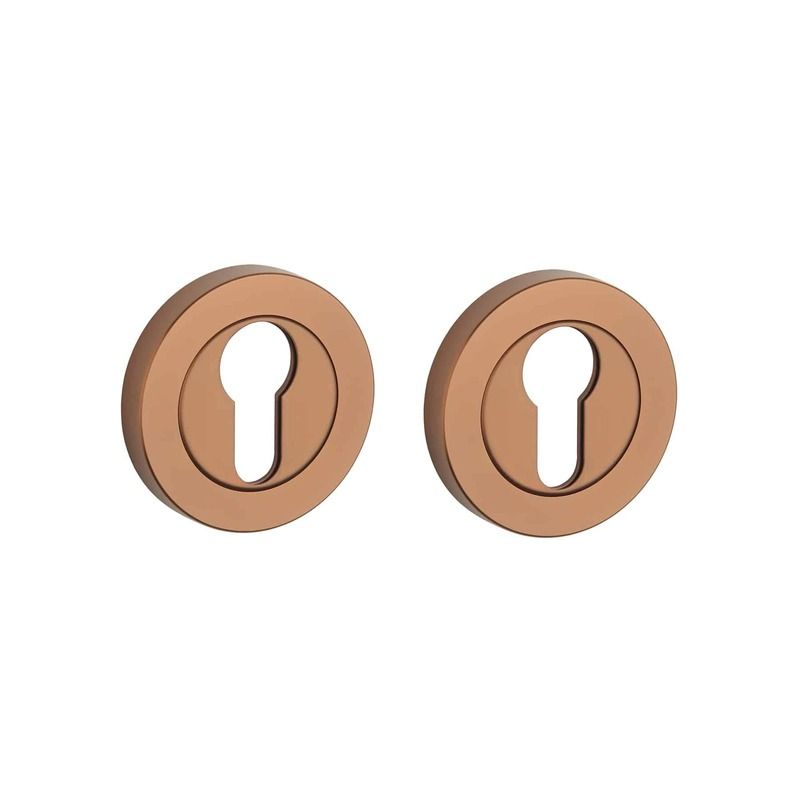 Paire de rosaces pour cylindre OVAL PRO 8 mm 1711 cuivre PVD Sterk