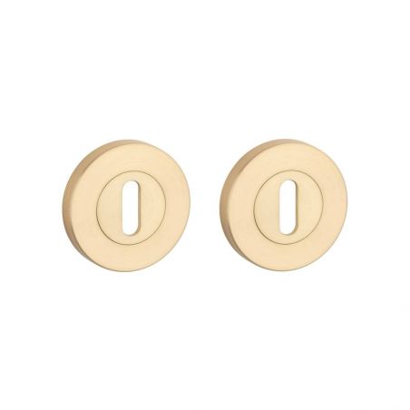 Paar sleutelrozetten OVAL PRO 8 mm 1710 mat goud Sterk