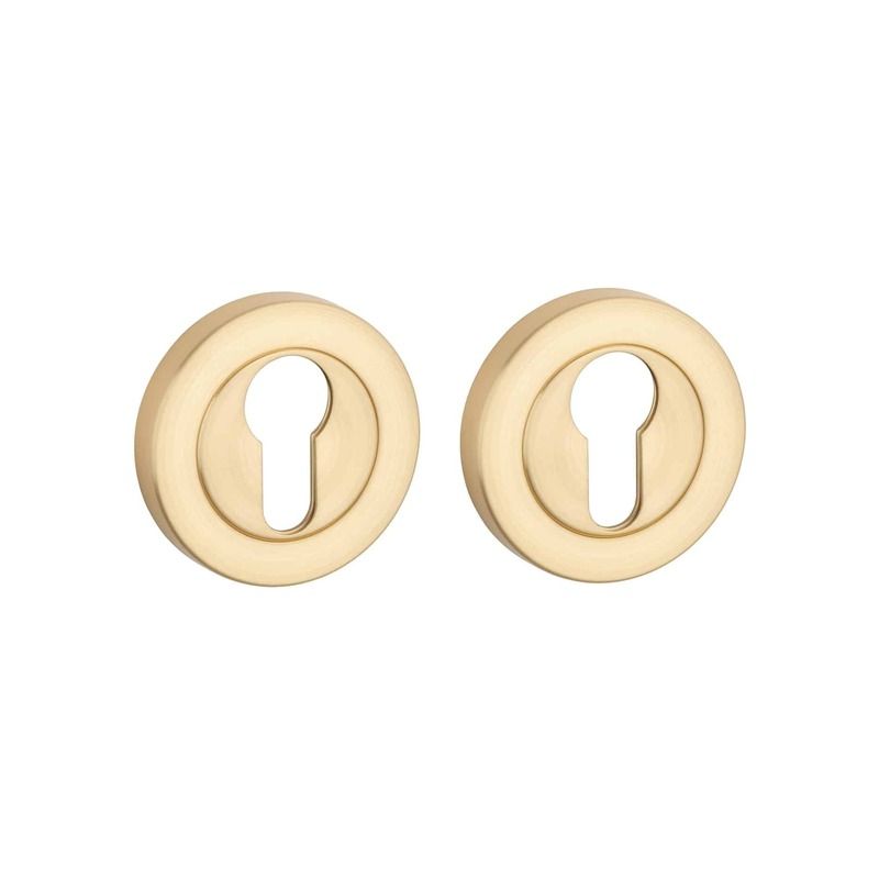 Paire de rosaces pour cylindre OVAL PRO 8 mm 1711 or mat Sterk