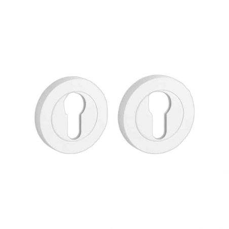 Paar cilinderrozetten OVAL PRO 8 mm 1711 mat wit Sterk