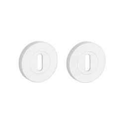 Paire de rosaces pour clé L OVAL PRO 8 mm 1710 blanc mat Sterk