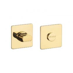WC-garnituur KVADRAT 3 mm 1712 gepolijst goud Sterk