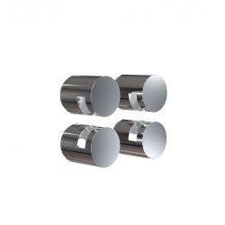 Attaches-miroir inox poli...