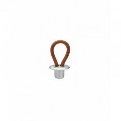 Bouton de meuble cuir clair...