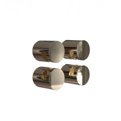 Attaches-miroir doré N1932-GO