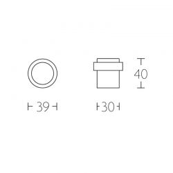 Arrêt de porte LB10D BASICS bronze Formani