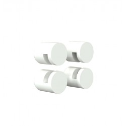 Attaches-miroir blanc N1932-W