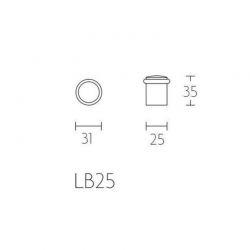 Witte deurstop FORMANI LB25 BM