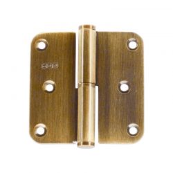 Set van 3 HDD-scharnieren 80 x 80 x 2,5 mm brons