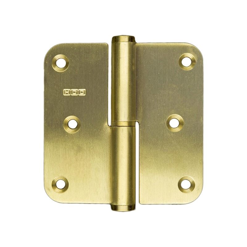 Kit de 3 paumelles HDD 80 x 80 x 2,5 mm laiton mat