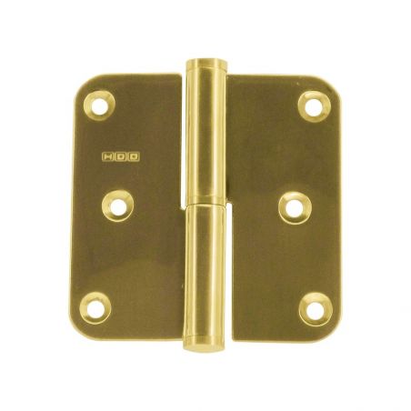 Set van 3 HDD-scharnieren 80 x 80 x 2,5 mm titanium messing
