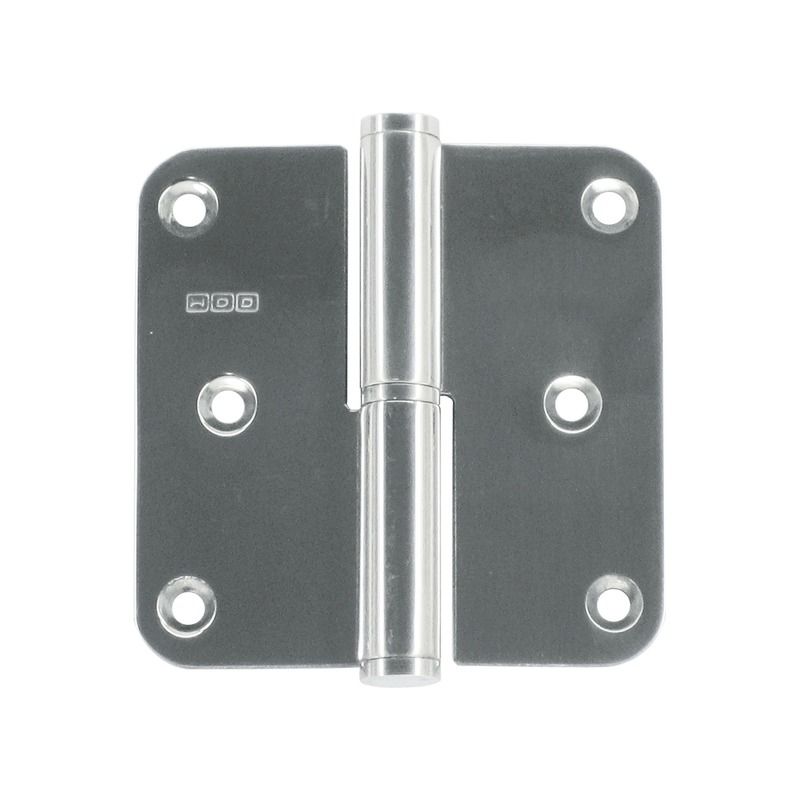 Kit de 3 paumelles HDD 80 x 80 x 2,5 mm nickel brillant