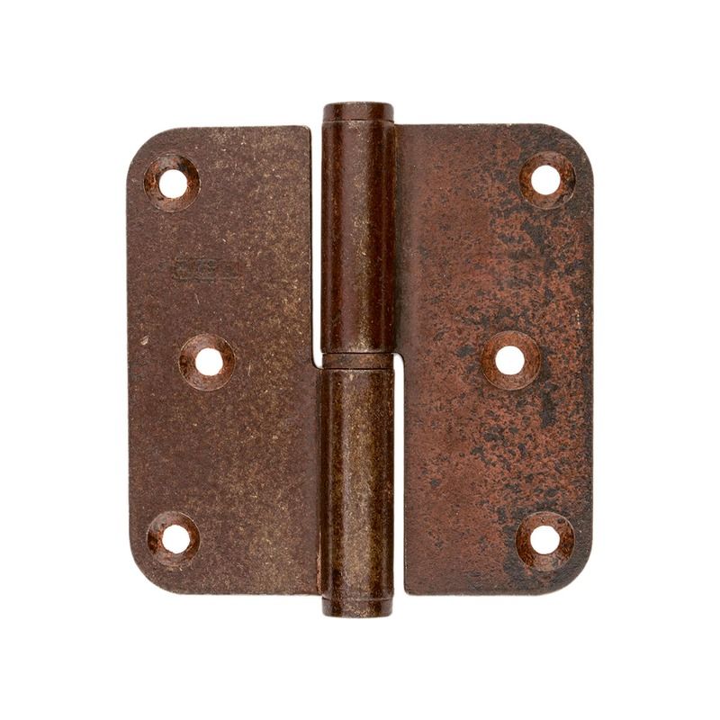 Set van 3 HDD-scharnieren 80 x 80 x 2,5 mm roest