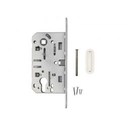 AGB magneetslotset 22 mm Cilinder wit met ovale sluitplaat