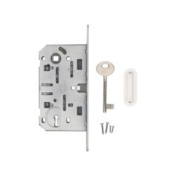 AGB magneetslotset 22 mm Kamersleutel L wit met ovale sluitplaat