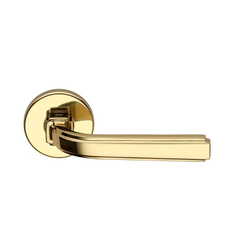 Deurklink gepolijst messing AURORA