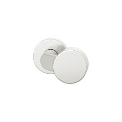 Vaste deurknop FSB 0809 op rond rozet aluminium natuurkleur