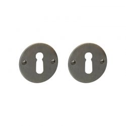 Paire de rosaces pour clé L 069 bronze Quincalux