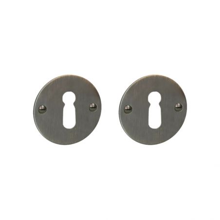 Paire de rosaces pour clé L 069 bronze Quincalux