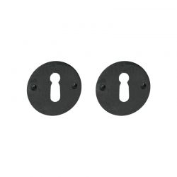 Paire de rosaces pour clé L 069 noir Quincalux