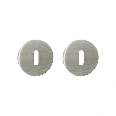 Paire de rosaces pour clé L 197 nickel mat Quincalux