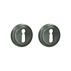 Paire de rosaces pour clé L 324 bronze Quincalux