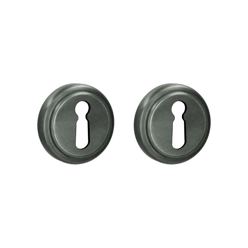Paire de rosaces pour clé L 324 bronze Quincalux