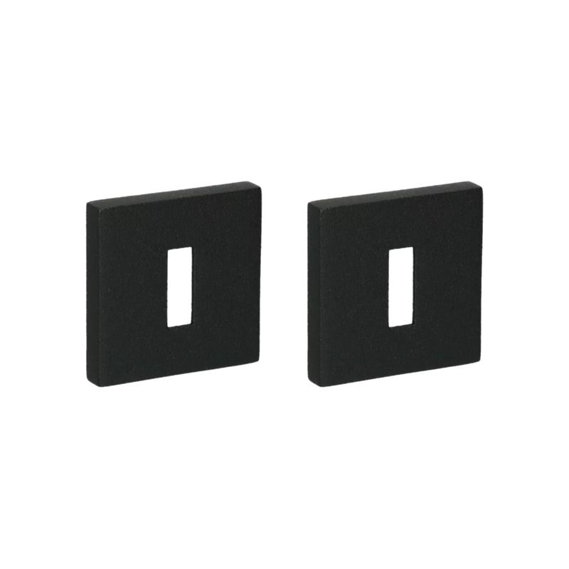 Paire de rosaces pour clé L 700 noir Quincalux