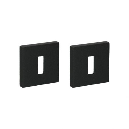 Paire de rosaces pour clé L 700 noir Quincalux