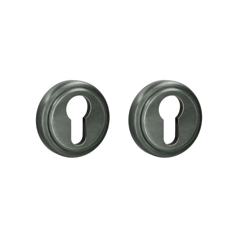 Paire de rosaces pour cylindre I 324 bronze Quincalux