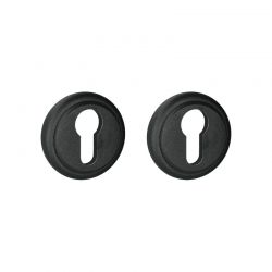 Paire de rosaces pour cylindre I 324 noir Quincalux