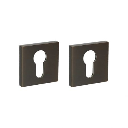Paire de rosaces pour cylindre I 700 bronze Quincalux