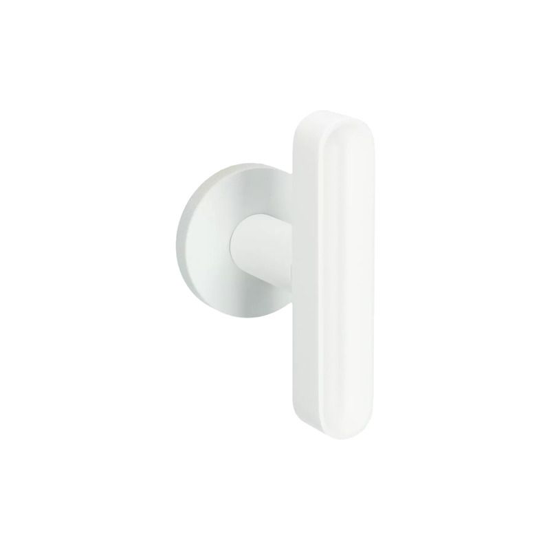 Poignée de porte Como T blanc Quincalux