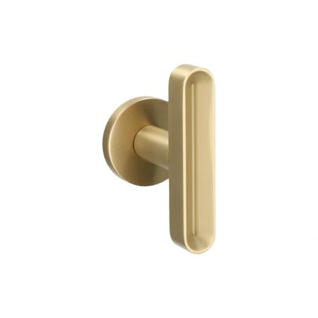 Poignée de porte Como T laiton mat Quincalux