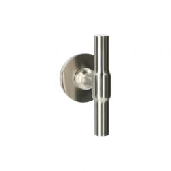 Deurklink Copenhagen T mat nikkel Quincalux