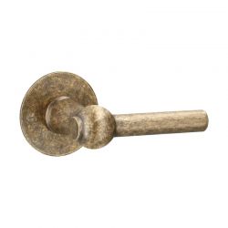 Deurklink Brussels L antiek messing Quincalux