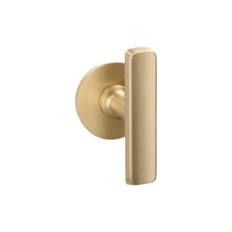 Poignée de porte Paris T laiton mat Quincalux