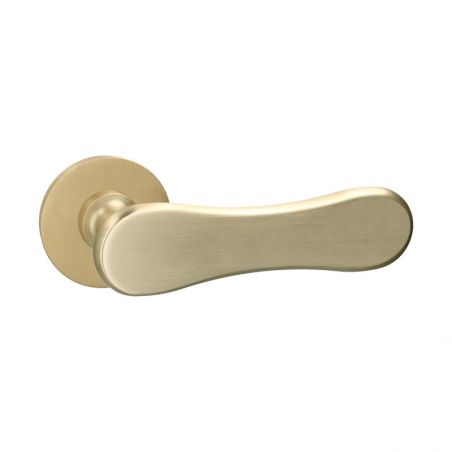 Deurklink Cannes L mat messing Quincalux