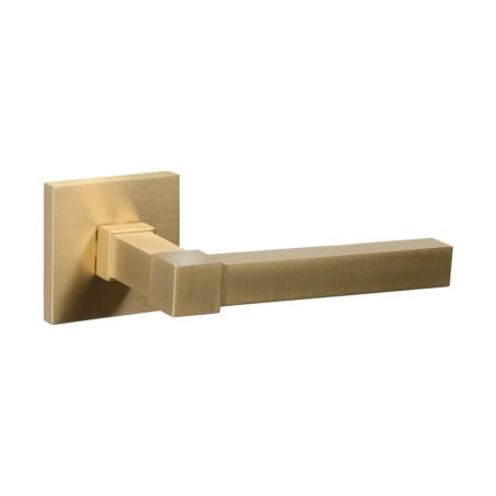 Deurklink L Luxembourg mat messing