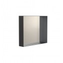 Miroir rectangulaire avec cadre noir Frost U4127-B