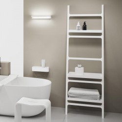 STONE DCT45 / blanc - inox brossé