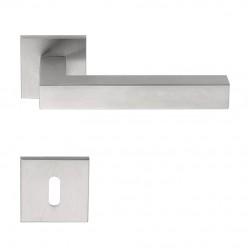 Poignée de porte Formani by Jan Des Bouvrie LSQ1 IN finition inox brossé