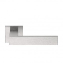 Poignée de porte Formani by Jan Des Bouvrie LSQ4 IN finition inox brossé