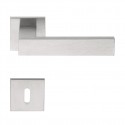 Poignée de porte Formani by Jan Des Bouvrie LSQ4 IN finition inox brossé