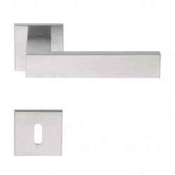 Poignée de porte Formani by Jan Des Bouvrie LSQ4 IN finition inox brossé